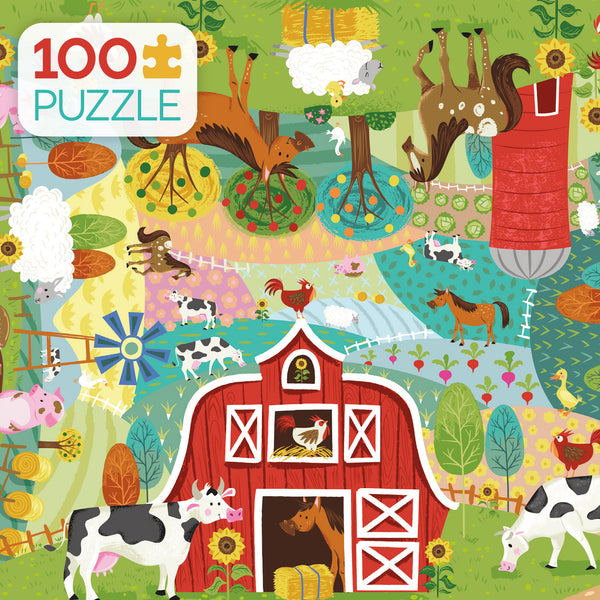 Kids 100 Piece Puzzle - Home on the Farm - 100 Piece Puzzle