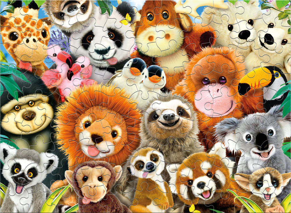 Kids 100 Piece Puzzle - Plushie Parade - 100 Piece Puzzle – Ceaco.com