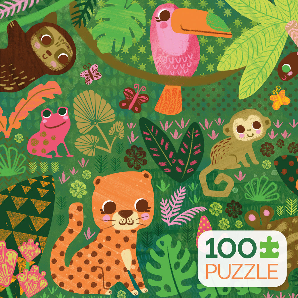 jungle さま専用ページ Kids 100 Piece Puzzle - Jungle Menagerie - 100 Piece Puzzle