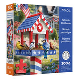 Patriotic Birdhouse- 300 Piece Puzzle