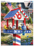 Patriotic Birdhouse- 300 Piece Puzzle
