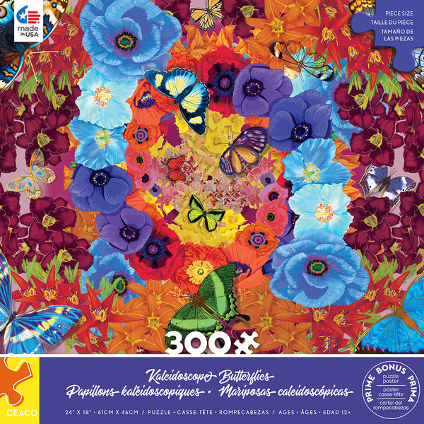 Kaleidoscope Butterflies - 300 Piece Puzzle