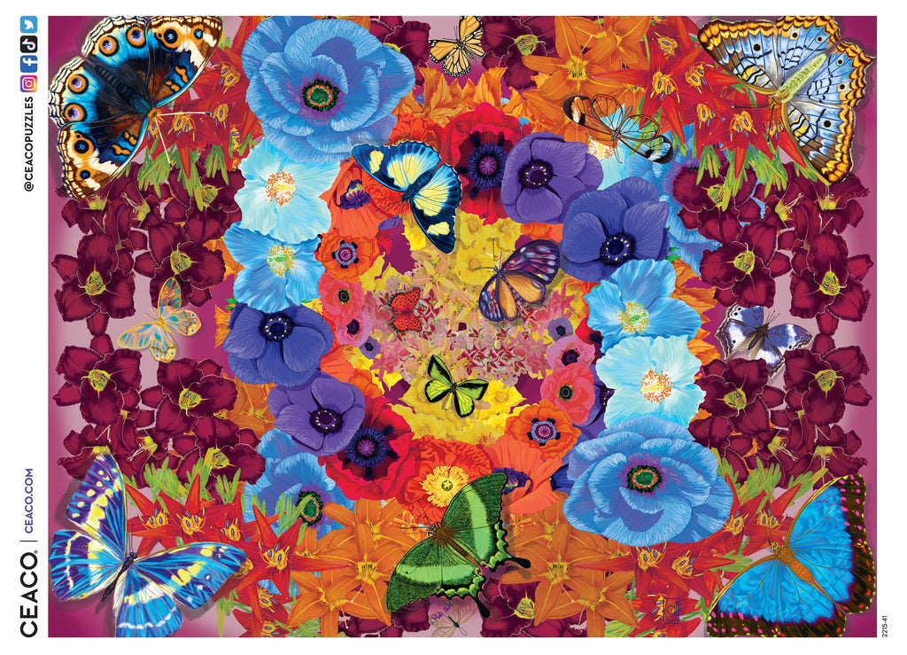 Kaleidoscope Butterflies - 300 Piece Puzzle – Ceaco.com