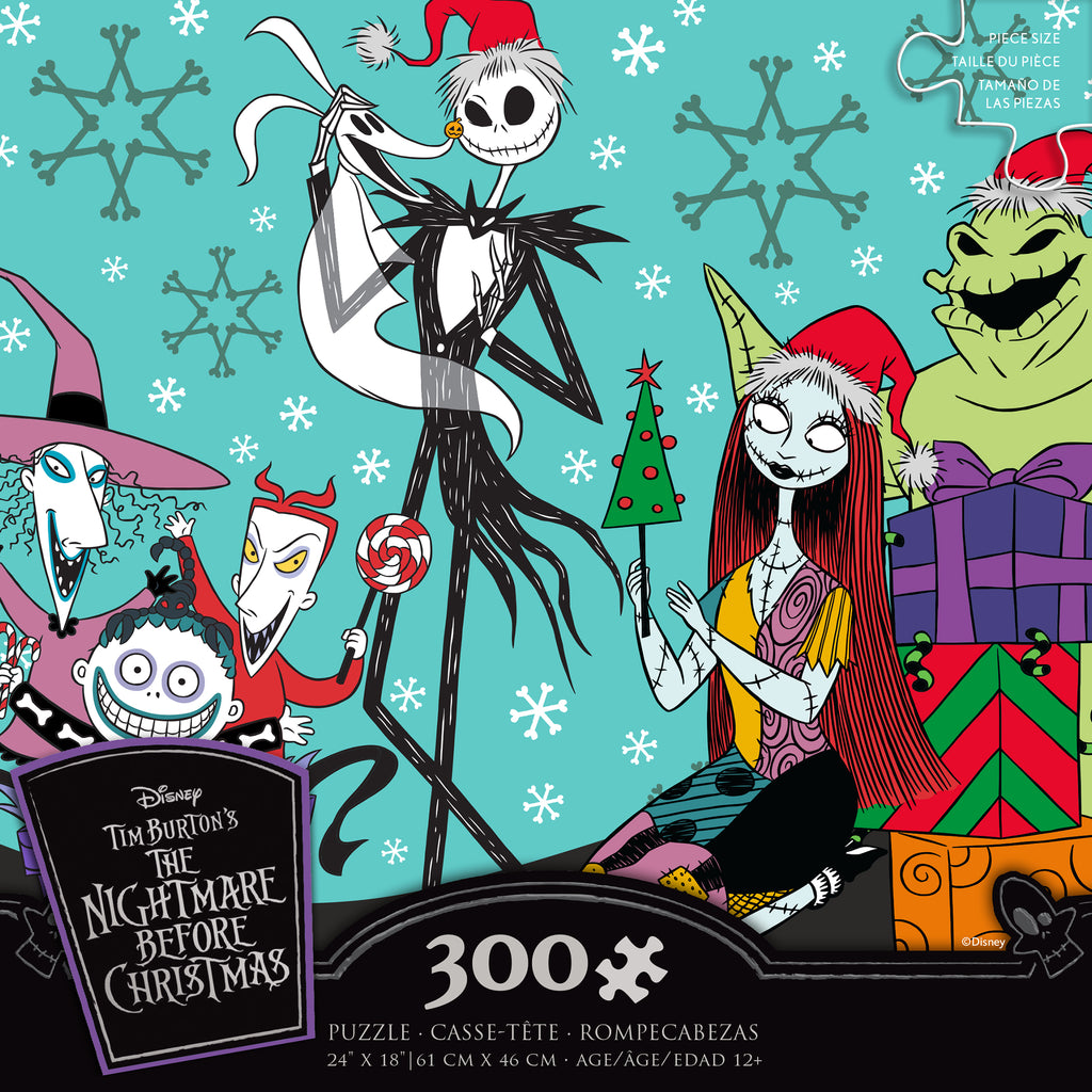 Ceaco - Disney - Nightmare Before Christmas - Let's Dance -  Oversized 300 Piece Jigsaw Puzzle : Toys & Games