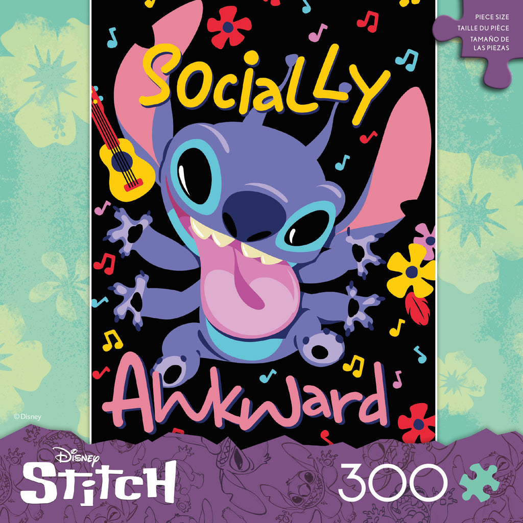 Stitch Socially Awkward- 300 Piece Puzzle – Ceaco.com