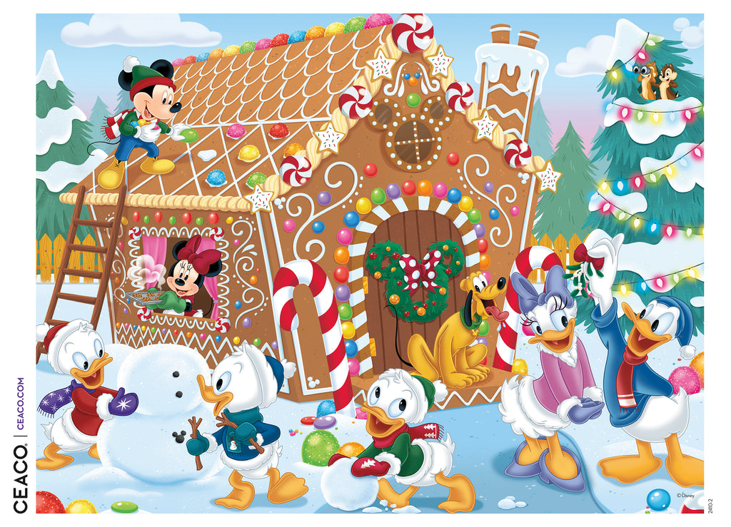 Mickey's Gingerbread House 500 Piece Disney Holiday