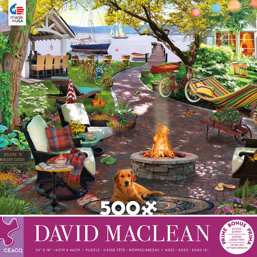 カーテン Koo 500 Piece Puzzle - Marian's Garden – Ceaco.com