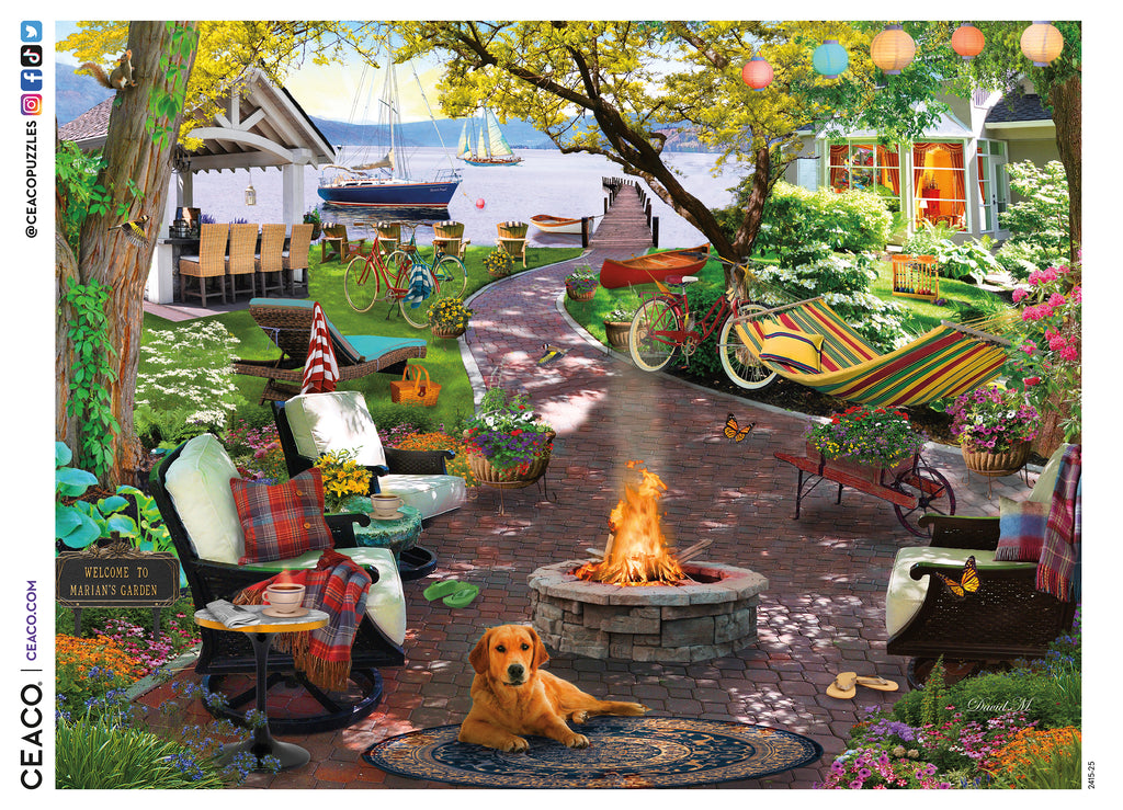☘️aiiKEN73*Garden☘️AG202605 500 Piece Puzzle - Marian's Garden – Ceaco.com