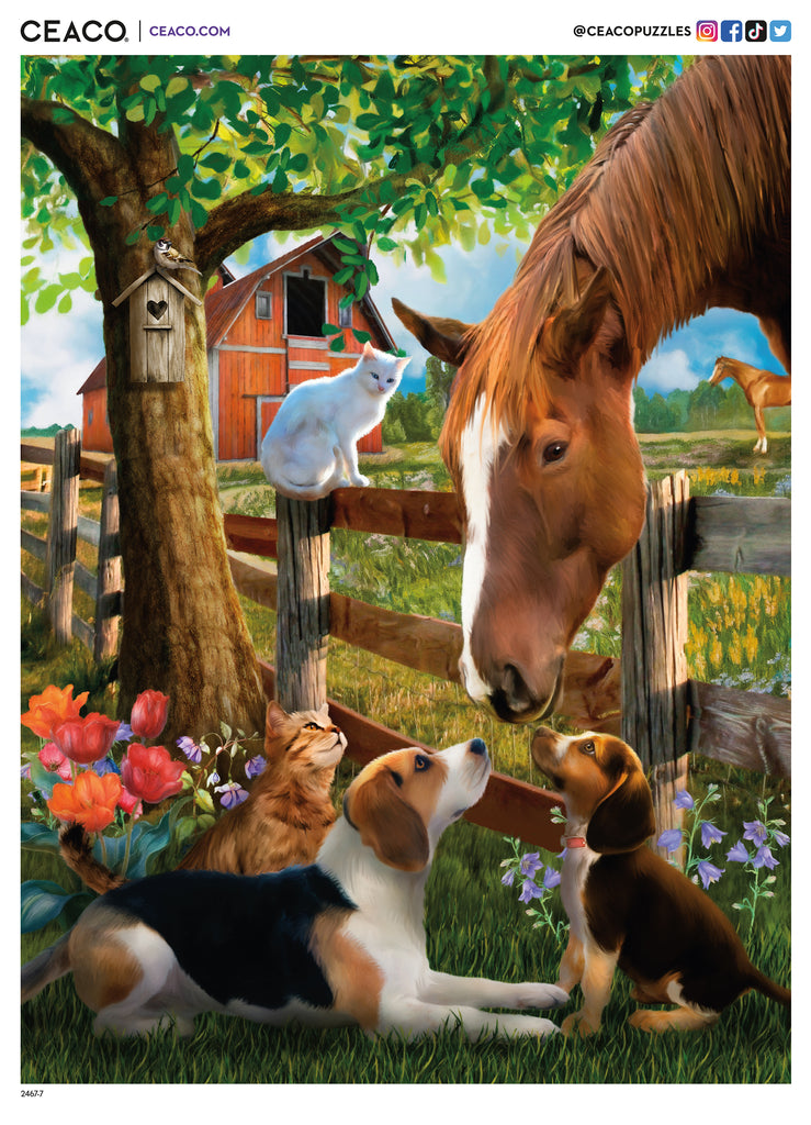 Horses - Making Friends - 500 Piece Puzzle –