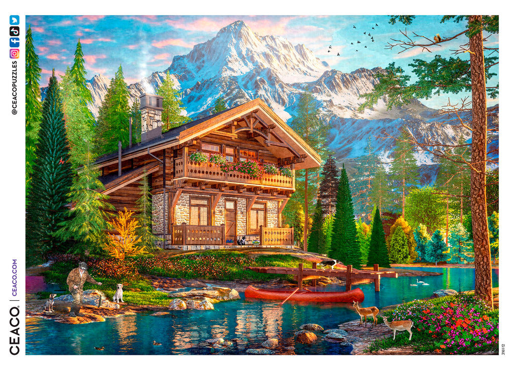 Rustic Lodge - The Old Fishing Lodge - 1000 Piece Puzzle – Ceaco.com