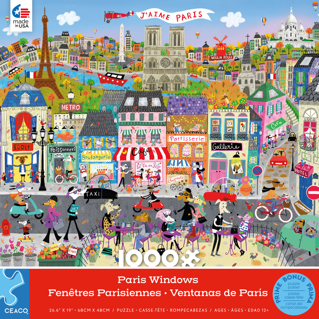 Shop Windows -Paris Windows - 1000 Piece Puzzle –