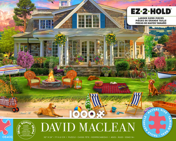 EZ 2 Hold - Memories at the Lake - 1000 Oversized Piece Puzzle