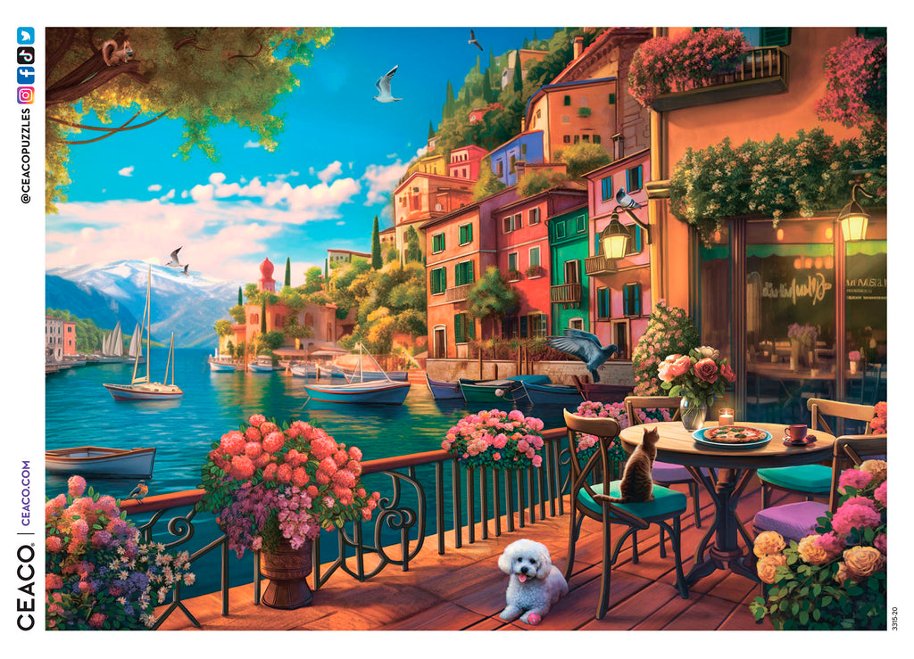 Sunset On Lake Como - 1000 Piece Puzzle – Ceaco.com