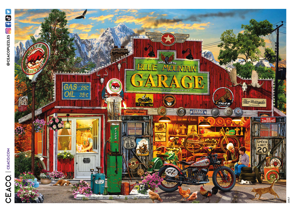 楽 缶バッジ タワレコ 40個セット Grandpa's Garage - 1000 Piece Puzzle – Ceaco.com