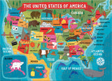 Kids 100 Piece Puzzle - USA Map - 100 Piece Puzzle
