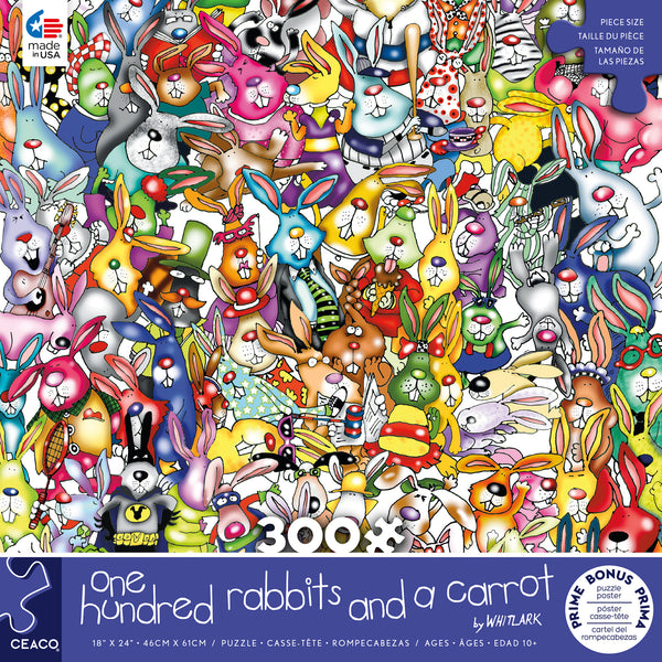 One Hundred and One - Rabbits and a Carrot- 300 Piece Puzzle