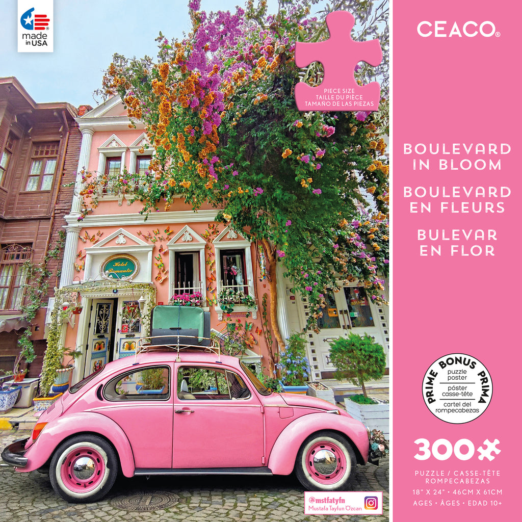 Scenic Photography Boulevard in Bloom 300 Piece Puzzle