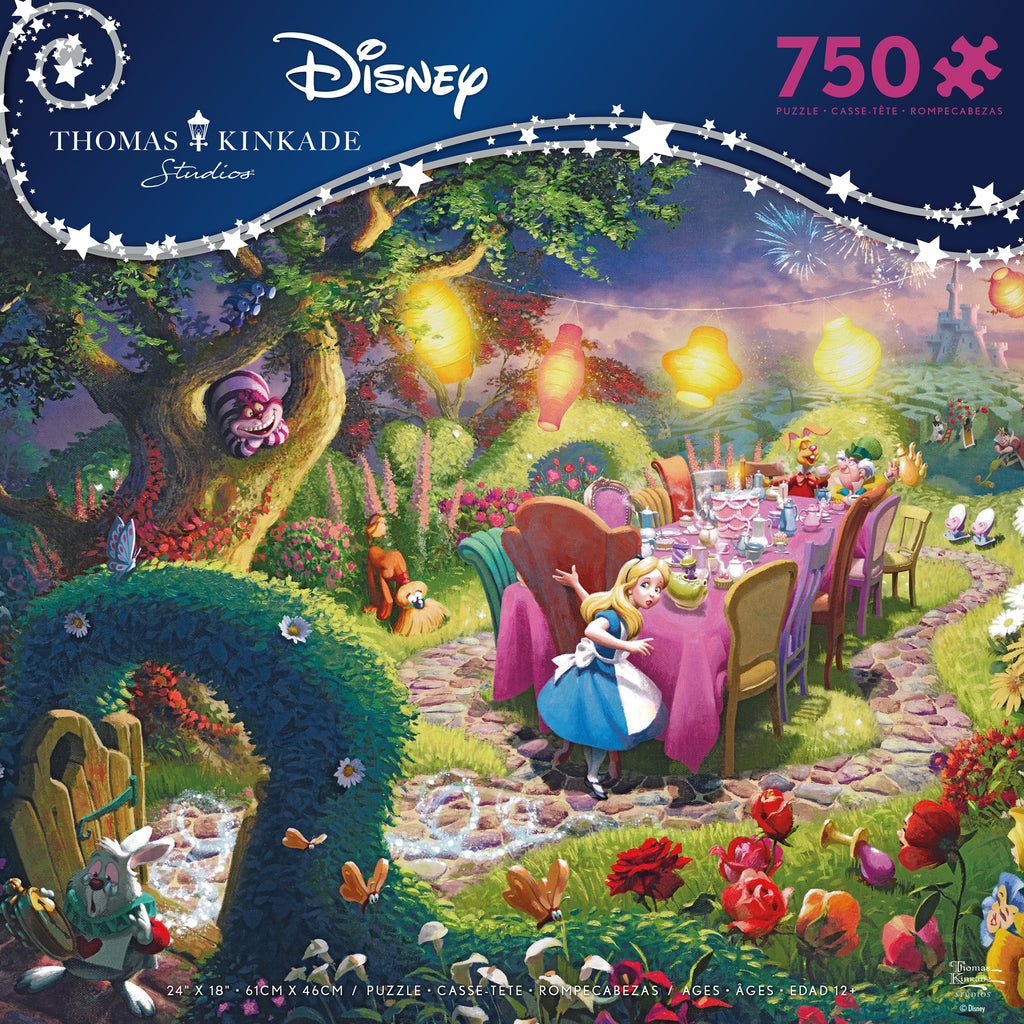 Thomas Kinkade Disney Dreams - Alice Wonderland - 750 Piece Puzzle – Ceaco.com