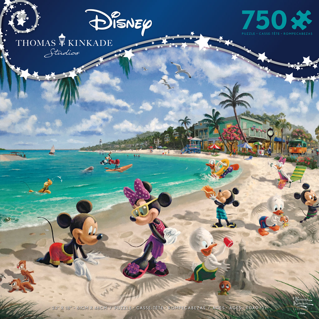 Thomas Kinkade Disney - Mickey and Minnie Sweetheart Cafe - 750