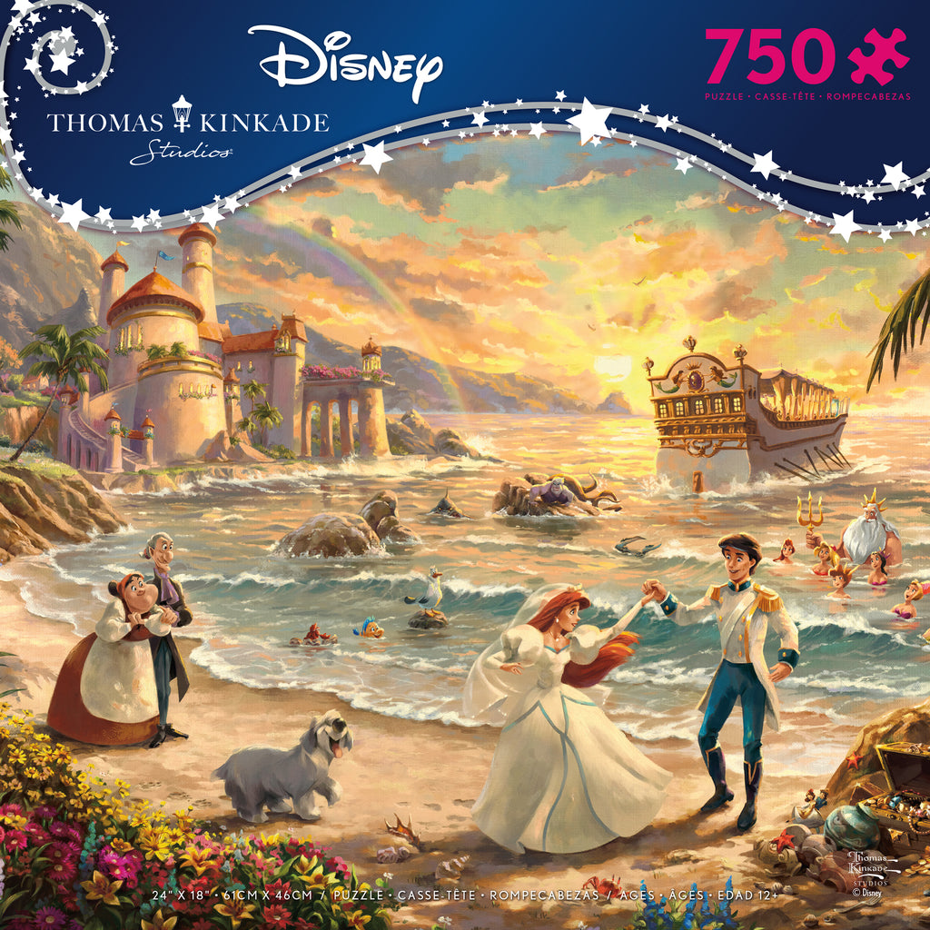Thomas Kinkade Disney - Little Mermaid - 750 Piece Puzzle Ceaco.com