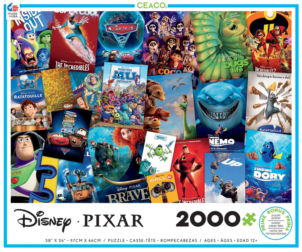 Disney / PIXAR - Movie Posters - 2000 Piece Puzzle –