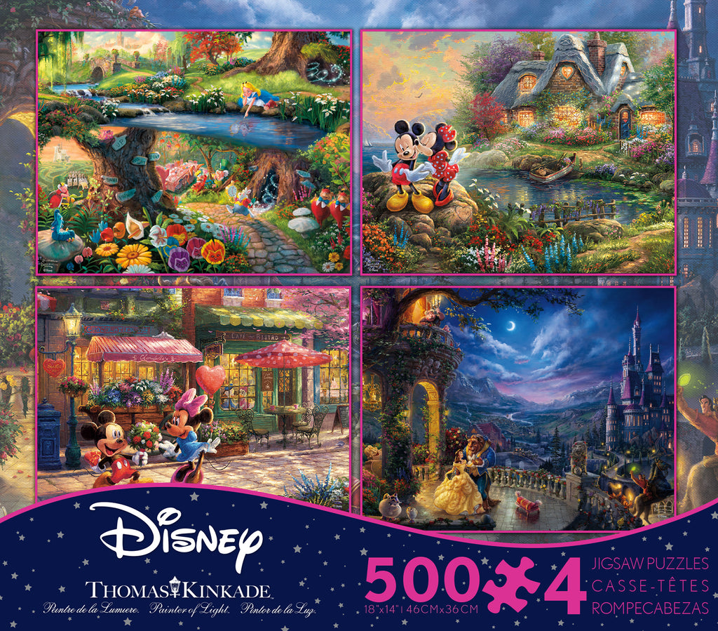 Thomas Kinkade Disney Dreams 4 in 1 Puzzle Set –