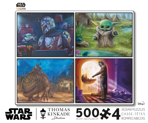 Thomas Kinkade Star Wars Mandalorian - Multipack - 4 in 1 Puzzles