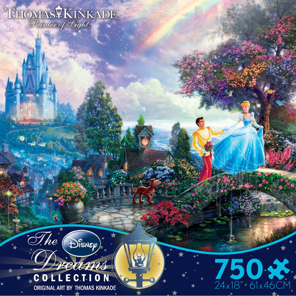 Thomas Kinkade Disney - Cinderella Wishes Upon a Dream - 750 Piece Puzzle