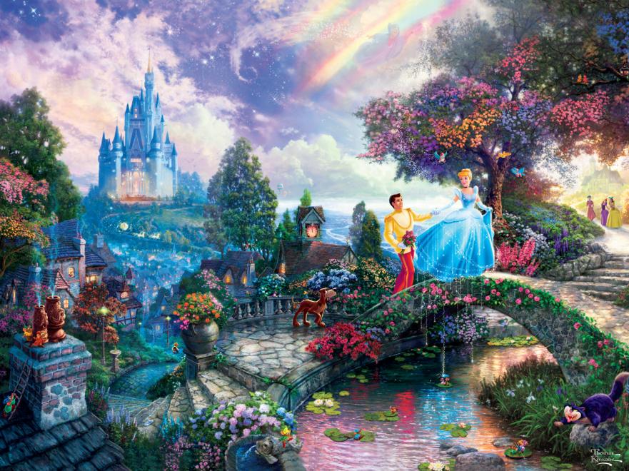 Ceaco Thomas Kinkade The Disney Collection Mulan Jigsaw Puzzle, 750 Pieces