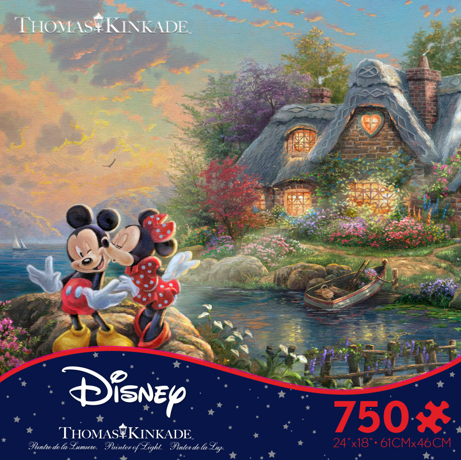 Thomas Kinkade Disney - Mickey and Minnie Sweetheart Cove - 750