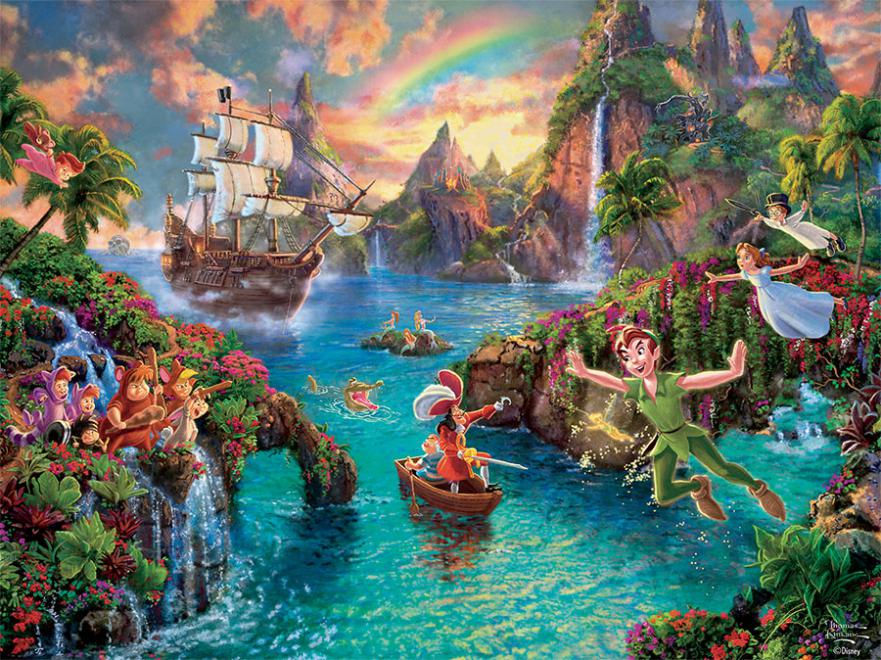 Thomas Kinkade Disney Peter Pan 750 Piece Puzzle –