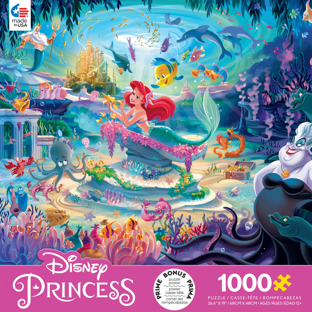 Uitwerpselen Schuine streep invoeren Disney Fine Art - Little Mermaid - 1000 Piece Puzzle – Ceaco.com
