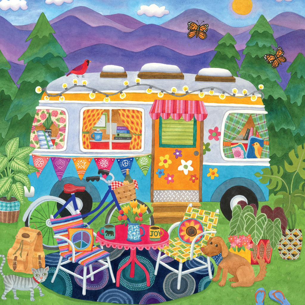 Happy Camper print by Ohkimiko