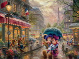 Thomas Kinkade Disney - Mickey and Minnie in Paris - 300 Oversized Piece Puzzle