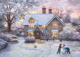 Thomas Kinkade Holiday - Christmas at Gingerbread Cottage - 1000 Piece Puzzle