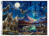 The Beauty of Wolves- 750 Piece Glow-in-the-Dark Puzzle