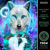 Wolf Spirit Glow - 750 Piece Glow-in-the-Dark Puzzle