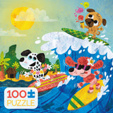 Kids 100 Piece Puzzle - Surf Pups - 100 Piece Puzzle