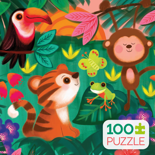 Kids 100 Piece Puzzle - Jungle Friends - 100 Piece Puzzle