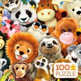 Kids 100 Piece Puzzle - Plushie Parade - 100 Piece Puzzle