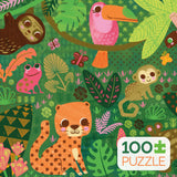 Kids 100 Piece Puzzle - Jungle Menagerie - 100 Piece Puzzle