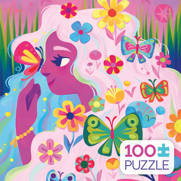 Kids 100 Piece Puzzle - Kid Colors