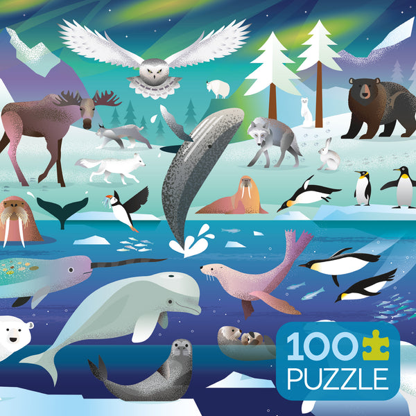 Kids 100 Piece Puzzle - Artic Adventure - 100 Piece Puzzle