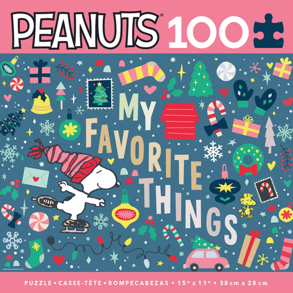Holiday Peanuts - Snoopy's Favorite Things - 100 Piece Puzzle