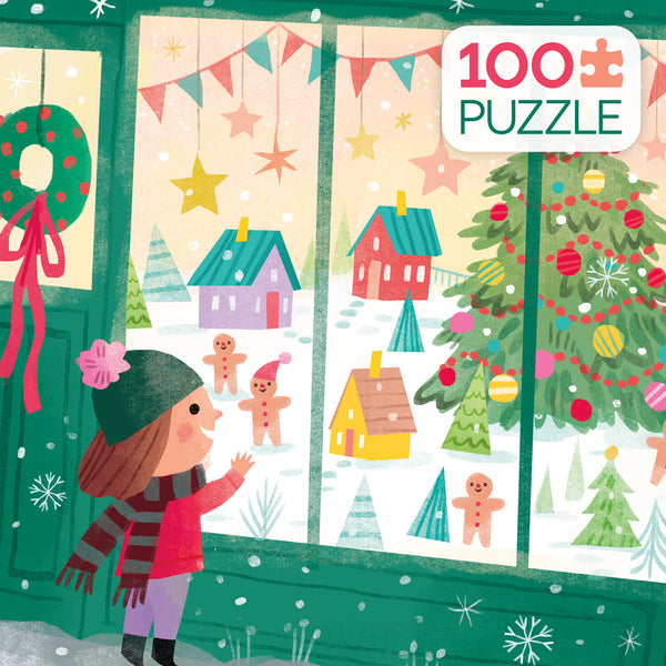 Holiday 100 Piece - Holiday Window Shopping - 100 piece puzzle