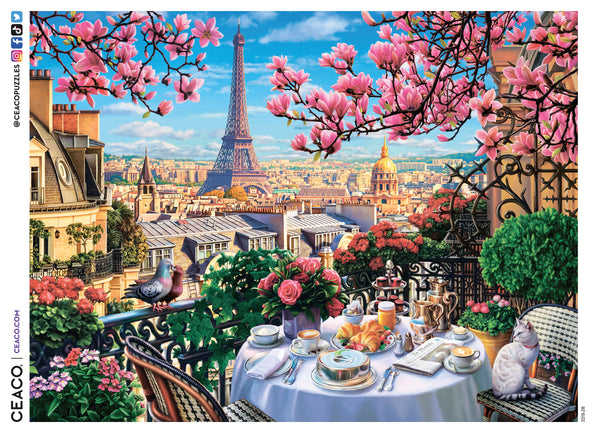 Ceaco Este Macleod Bright Morning 300 Piece Jigsaw Puzzle - Oversized 19x19 Inch Recycled Puzzle