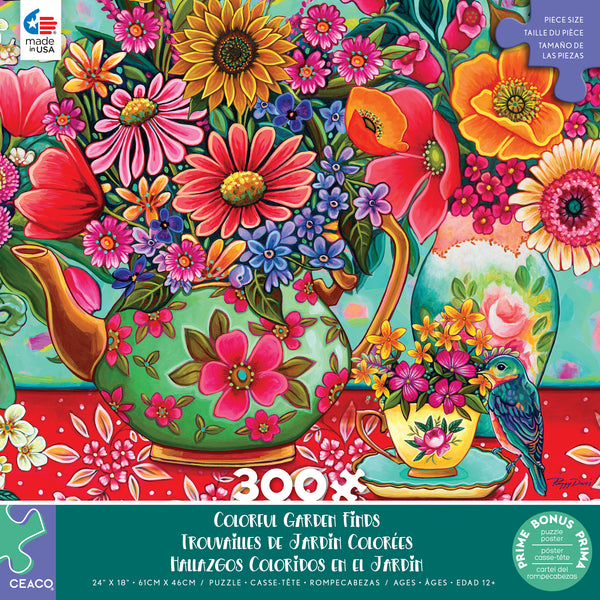 Colorful Garden Finds - 300 Piece Puzzle
