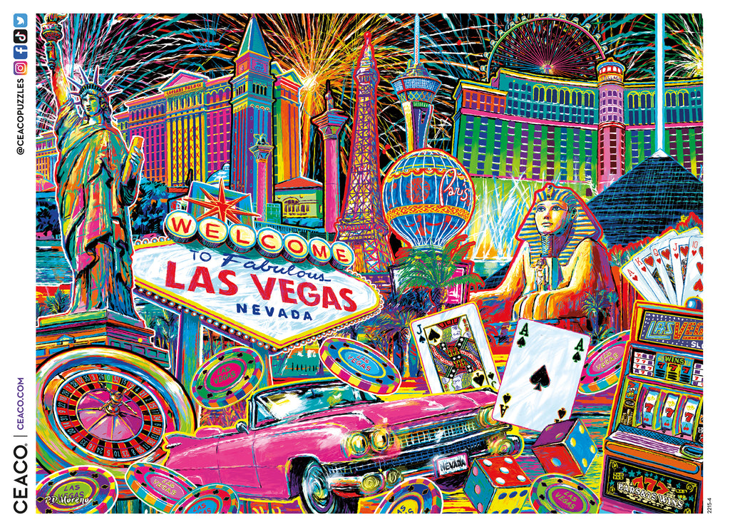 Las Vegas (PD Moreno) - 300 Piece Puzzle – Ceaco.com