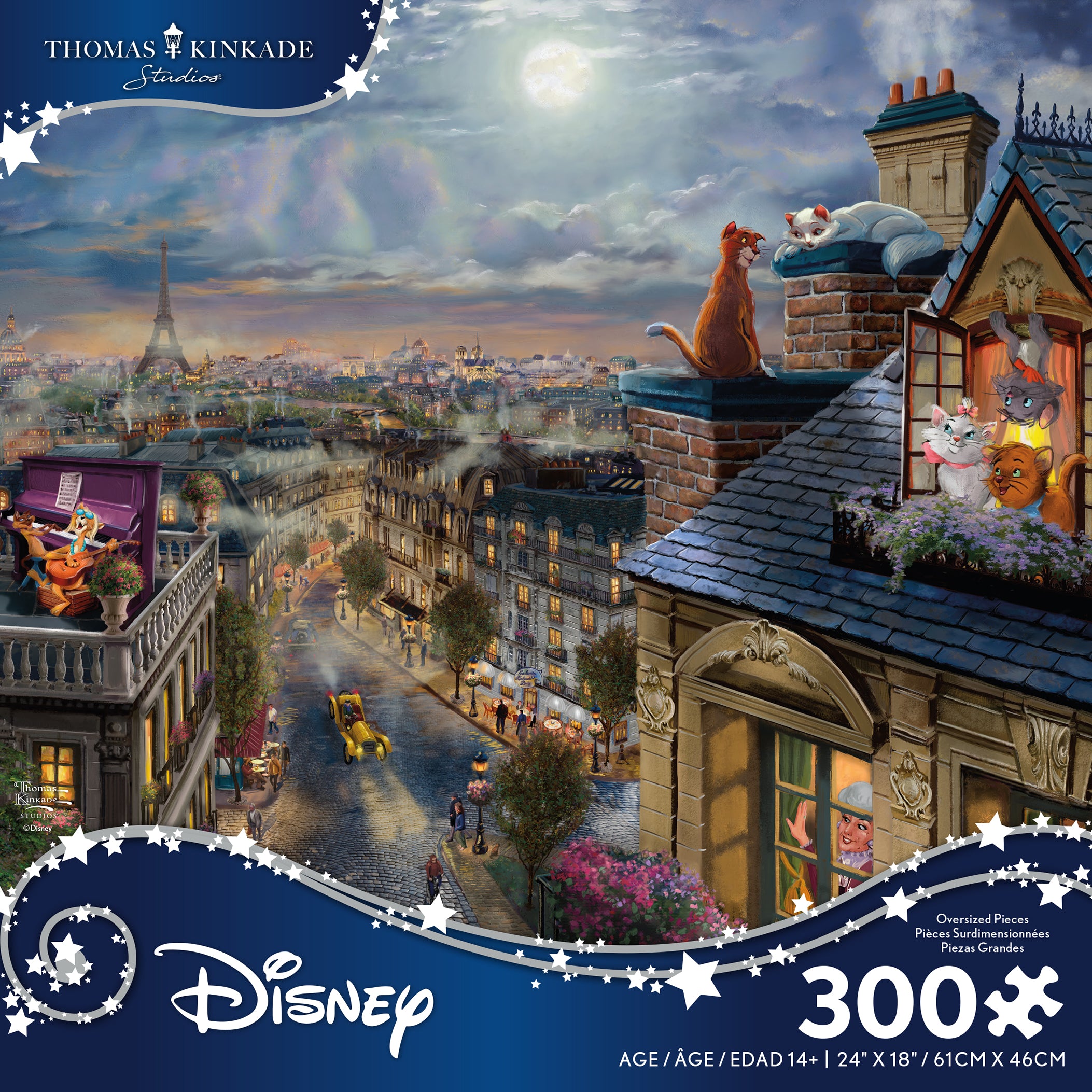 THOMAS KINKADE／90sヴィンテージ／MADE IN USA ラグ Looney Tunes™ - Backlot Shenanigans - 16