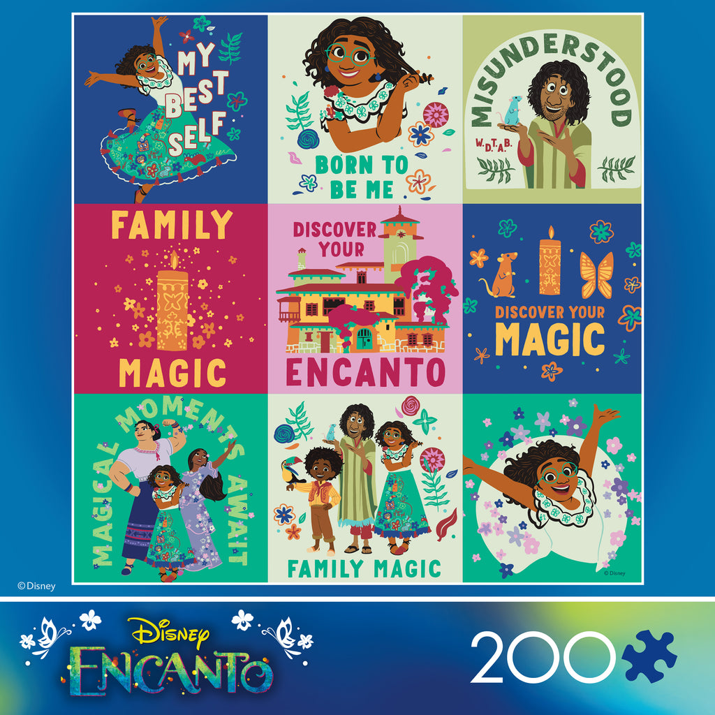 Encanto Flat Flower Collage - 200 Piece Puzzle – Ceaco.com